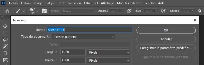 Certains boutons de validation de la gamme Adobe(ici Photoshop)